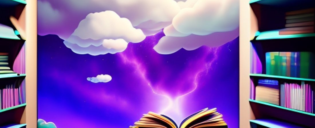an open book into imagination