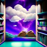 an open book into imagination
